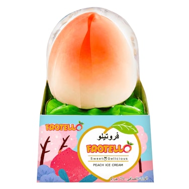 فروتيلو – آيس كريم خوخ – 75 جرام × 12