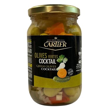 Cartier Green Cocktail Olives, 340g