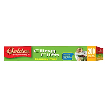 Golden - Nylon Cling Film (Economy Pack) 200 SQ.FT (300mm x 60.96M)