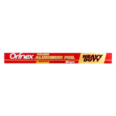 Orinex Heavy Duty Gold Embossed Aluminum Foil 40ft (8.12m x 457mm)