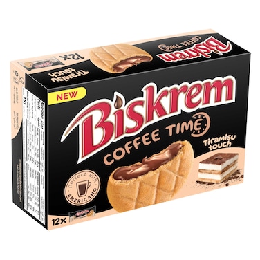بسكريم - بسكويت محشو بكريمة الكاكاو تيراميسو 36 جرام ×12
