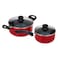 Masterkraft Non-Stick Cookware Set Multicolour 10 PCS