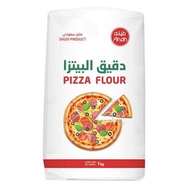 Finah Pizza Flour - 1kg, Provides Ultimate Taste and Crust for Homemade Pizza Dough, Saudi Made