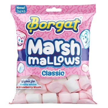 Borgat Marshmallows - Hearts, Vanilla White &amp; Strawberry Blush, 150g