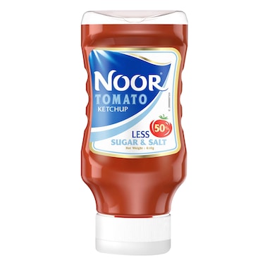 Noor Less Sugar &amp; Salt Ketchup 410g
