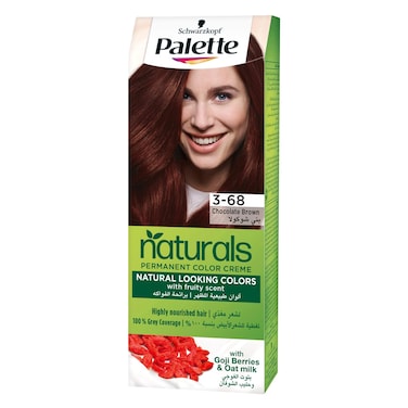 Schwarzkopf Palette Naturals Hair Color Creme Dye (3-68) Chocolate Brown