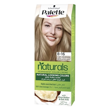 Schwarzkopf Palette Naturals Hair Color Creme Dye (8-16) Light Ash Blonde