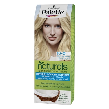 Schwarzkopf Palette Naturals Hair Color Creme Dye (10-0) Extra Light Blonde