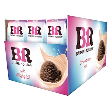 باسكن روبنز حليب بالشوكولاتة، 180 مل ×12