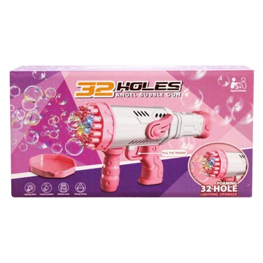 مسدس فقاعات BO وردي بـ 32 فتحة