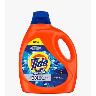 تايد سائل الغسيل باور الثلاثي برائحة الأصلية 4 لتر