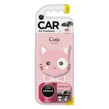 Aroma Car Air Freshener, Bubble Gum Cutie Cat