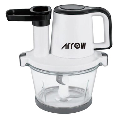 Arrow 3-In-1 Stainless Steel Double Blade Chopper 300W 2L White