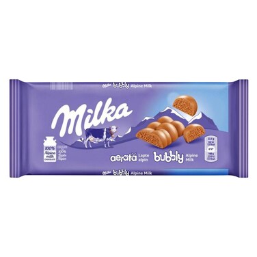 Milka Bubbly Milk Chocolate Bar 90g