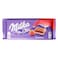 Milka - Milk Chocolate Bar With Strawberry, 100g