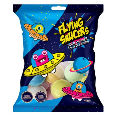 Flying Saucers, wafers With Sour Powder Filling 40g