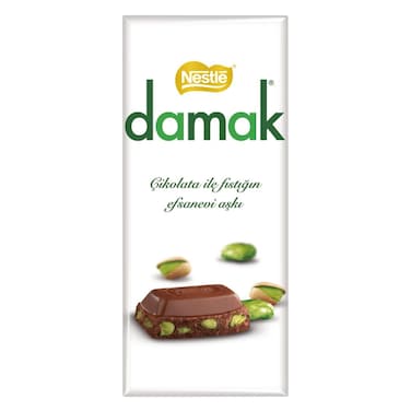 Nestle Damak Milk Chocolate With Pistachio, 70g
