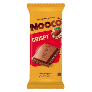 Nooco Crispy Milk Chocolate Bar 80g