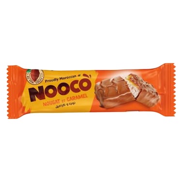 Nooco Chocolate Bar With Nougat &amp; Caramel 45g