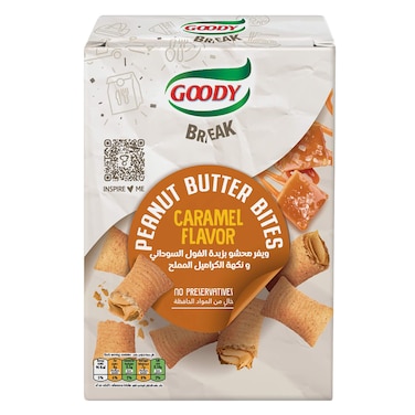 Goody Break Peanut Butter Bites Caramel Flavor 20g