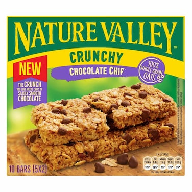 ناتشر فالي كرانشي - ألواح الشوفان ورقائق الشوكولاتة، 42 جرام ×5