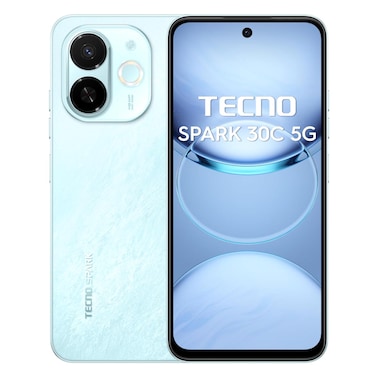 Tecno Spark 30C 4GB 128GB 5G Dual SIM Smartphone 6.67 Inch Aurora Cloud
