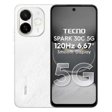 Tecno Spark 30C 4GB 128GB 5G Dual SIM Smartphone 6.67 Inch Aurora Cloud