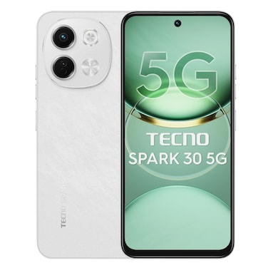 Tecno Spark 30 8GB 256GB 5G Dual SIM Smartphone 6.67 Inch Aurora Cloud