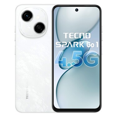 Tecno Go 1 (KL4) 4GB 128GB 4G Dual SIM Smartphone 6.67 Inch Glittery White