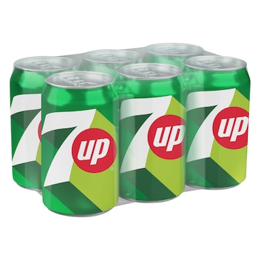 7Up Regular Can, 325ml x6