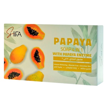 Shifa 4in1, Papaya Enzyme Soap 135g