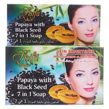 Shifa 7in1, Papaya With Black Seed Soap 135g