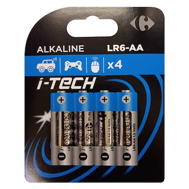i-Tech Alkaline Battery AA - Pack of 4