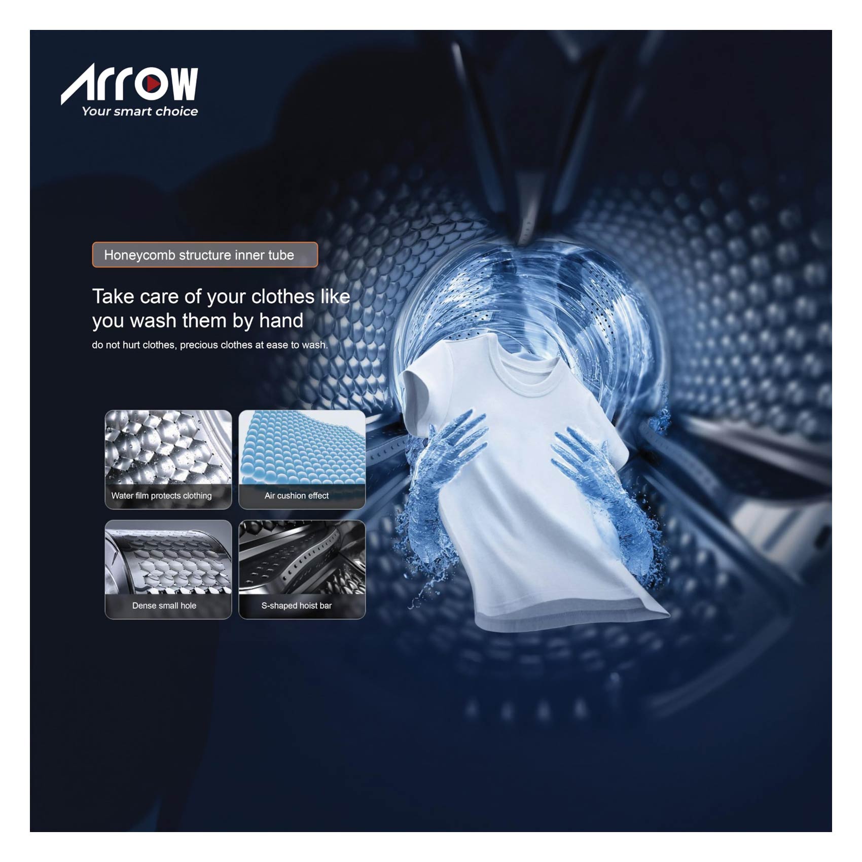Thumbnail image for Arrow Front Load Washing Machine RO11FWTS