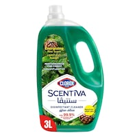 Clorox Scentiva Disinfectant Cleaner Mediterranean Pine Forest Bleach Free 3 Litres
