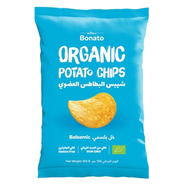 Bonato Organic Potato Chips With Balsamic Vinegar 100g