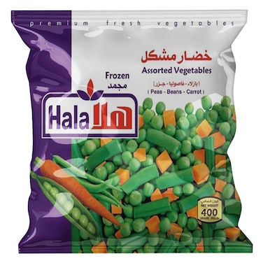 هلا خضار مشكل مجمد، 400 جرام
