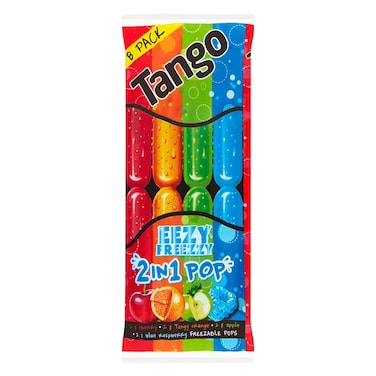 Tango 2 In 1 Ice Pops, 8 Pack, 600ml