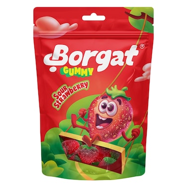 Borgat Sour Strawberry Gummies 80g
