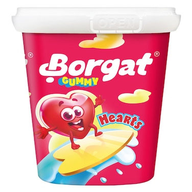 Borgat Gummy Hearts Tub 160g