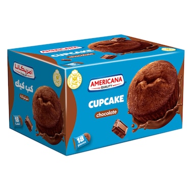 أمريكانا كب كيك بالشوكولاتة 25 جرام ×18