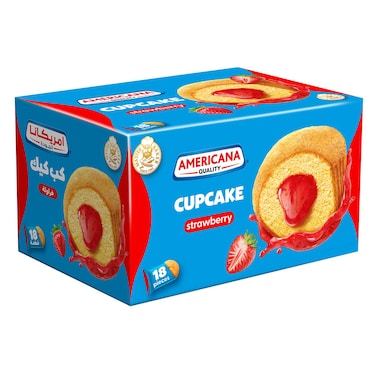 Americana Strawberry Cupcakes 28g x18