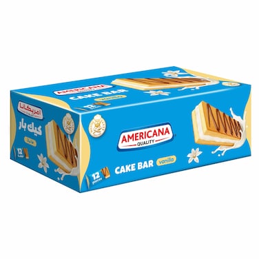 Americana Vanilla Cake Bar 20g x 12
