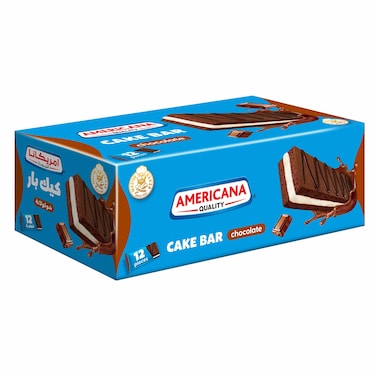 أمريكانا - كيك بار شوكولاتة، 20 جرام × 12 قطعة.
