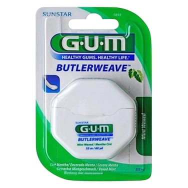 Gum Butlerweave Waxed Dental Floss 55 Meter