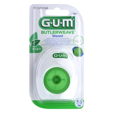 Gum Butlerweave Waxed Floss Mint 55 Meter