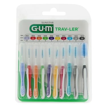 Gum Traveler - Toothbrush Mixed 10 Pieces
