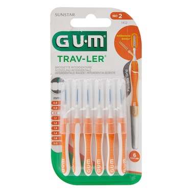 Gum Traveler - Interdental Brush 0.9mm 6 Pieces