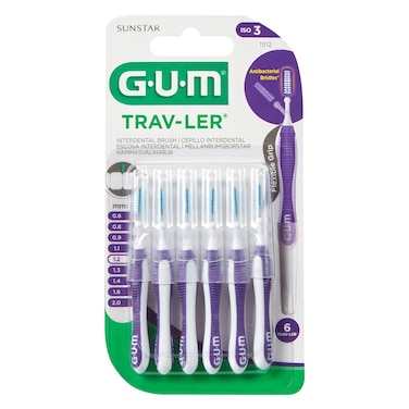 Gum Traveler - Interdental Brush 1.2mm 6 Pieces
