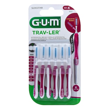 Gum Traveler - Interdental Brush 1.4mm 6 Pieces